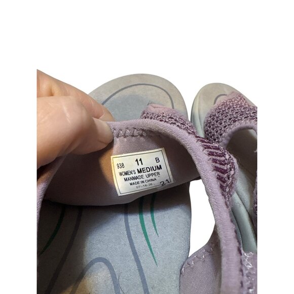 Orthofeet Womens Medium Open-Toe Knit Slingback Sandals Size 11 B Pink - Picture 5 of 7